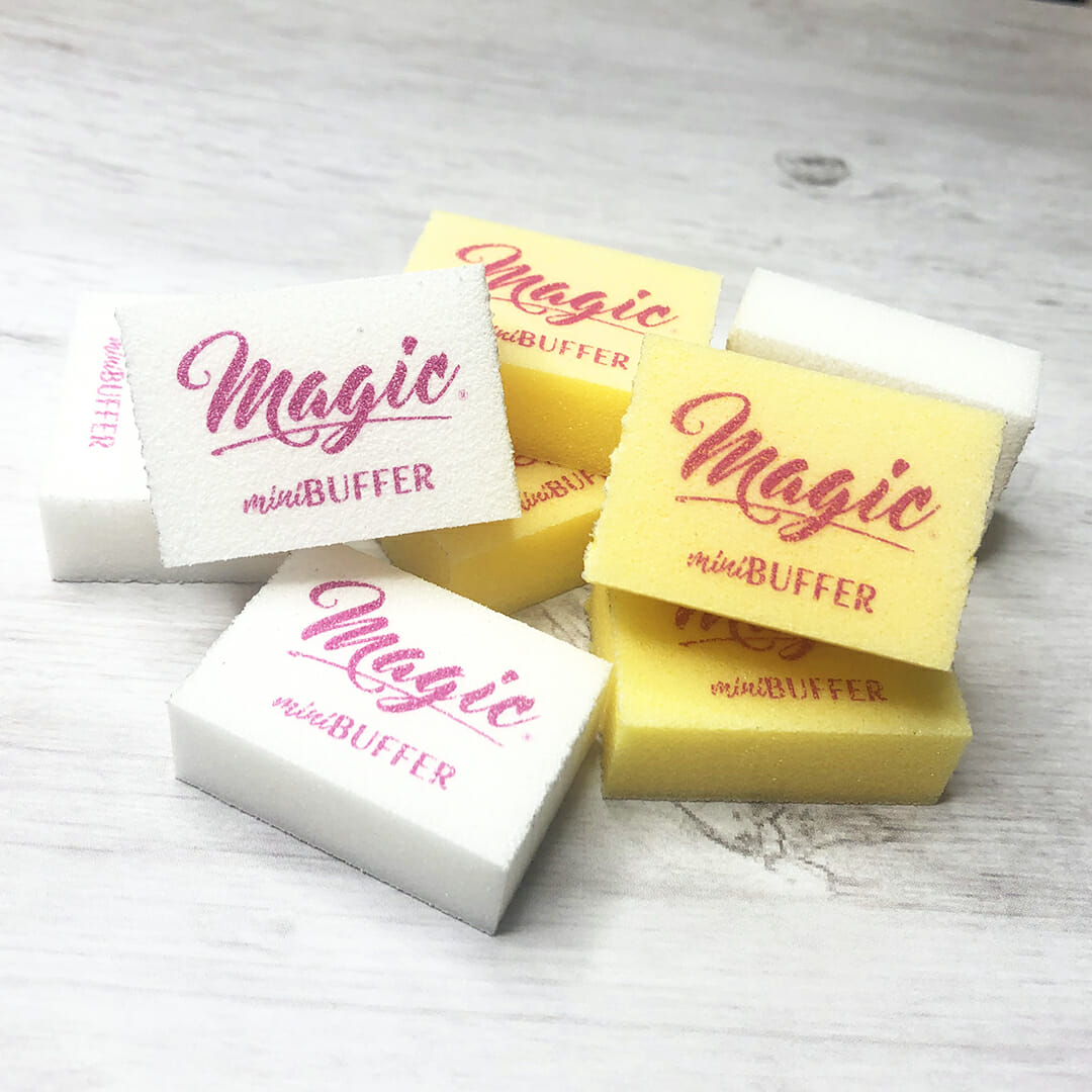 Magic Gel System Mini Buffer 100 Grit 100PC White M05001