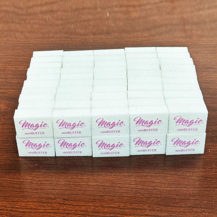 Magic Gel System Mini Buffer 100 Grit 100PC White M05001