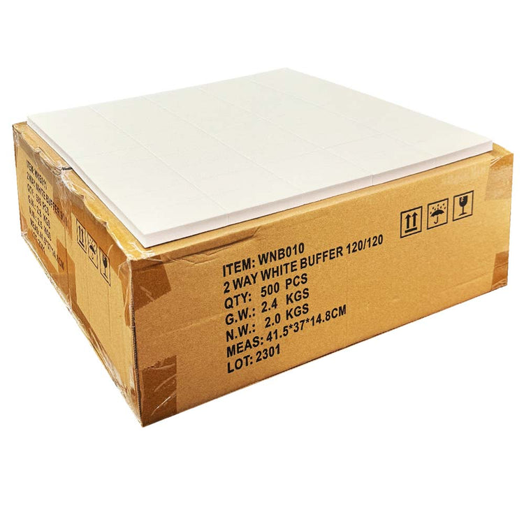 BeautyPlus Slim White/White Buffer 120/120 Pack50 12012