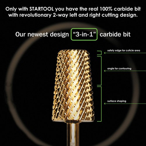 Startool Carbide STF 3/32 FINE 3 IN 1 Silver Chamfer 9302S