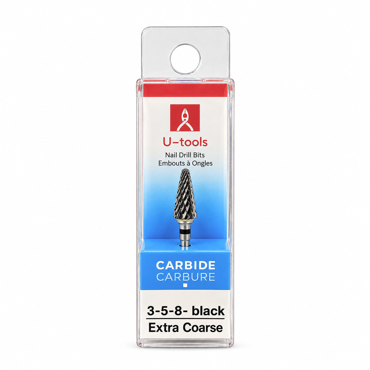 U-Tools Carbide Bits Model 3-5-8 Black Extra Coarse