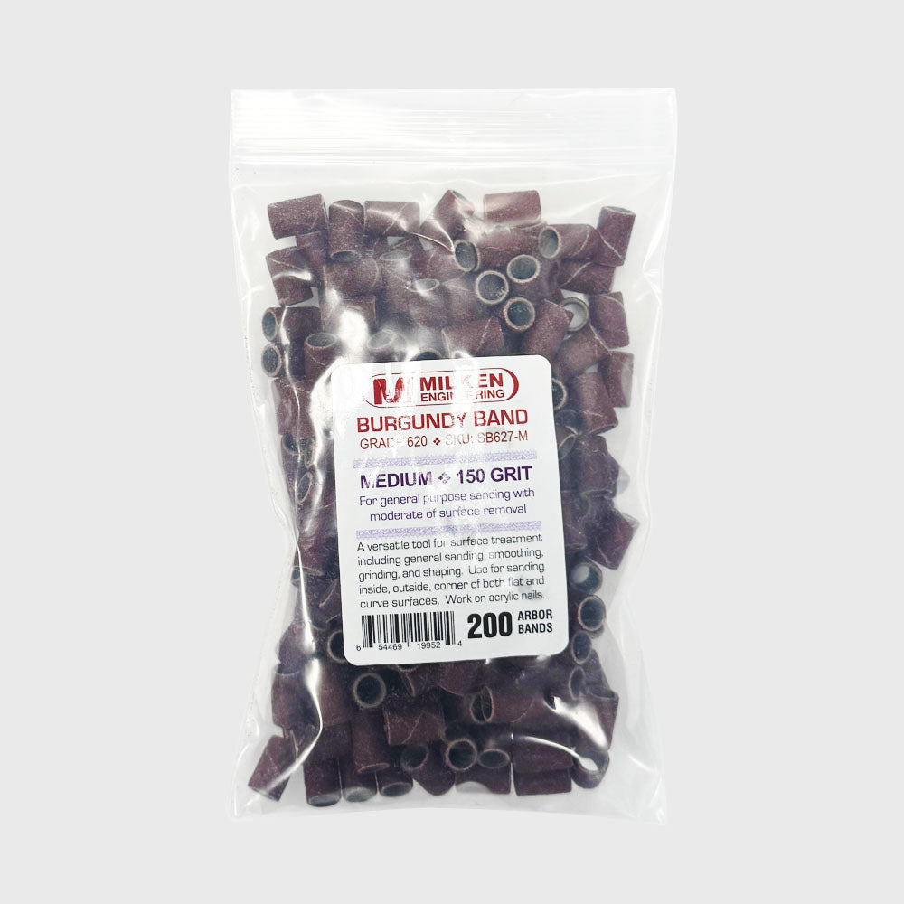 Milken Sanding Bands Burgundy 200-ct Medium Grit 150 SB627-M