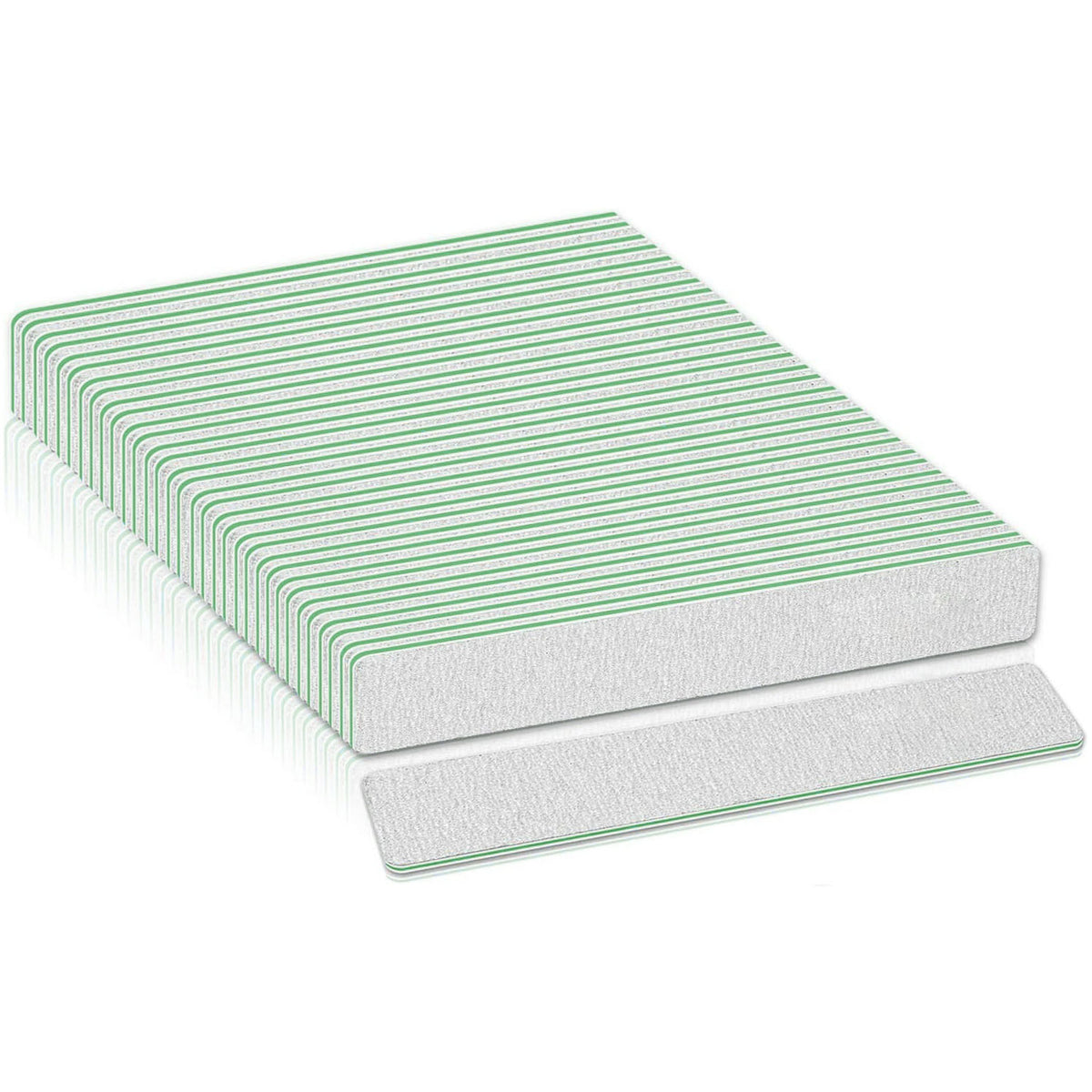 Dũa Móng Tay Cỡ Lớn Sọc Ngựa Vằn 100/180 Có Thể Rửa Được Răng Cưa Xanh Lá 24121