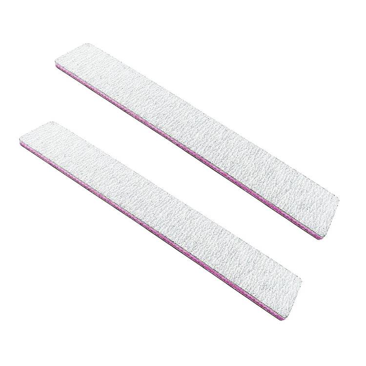 Nail File Jumbo Zebra 100/100 Washable Serrated Peach 24126