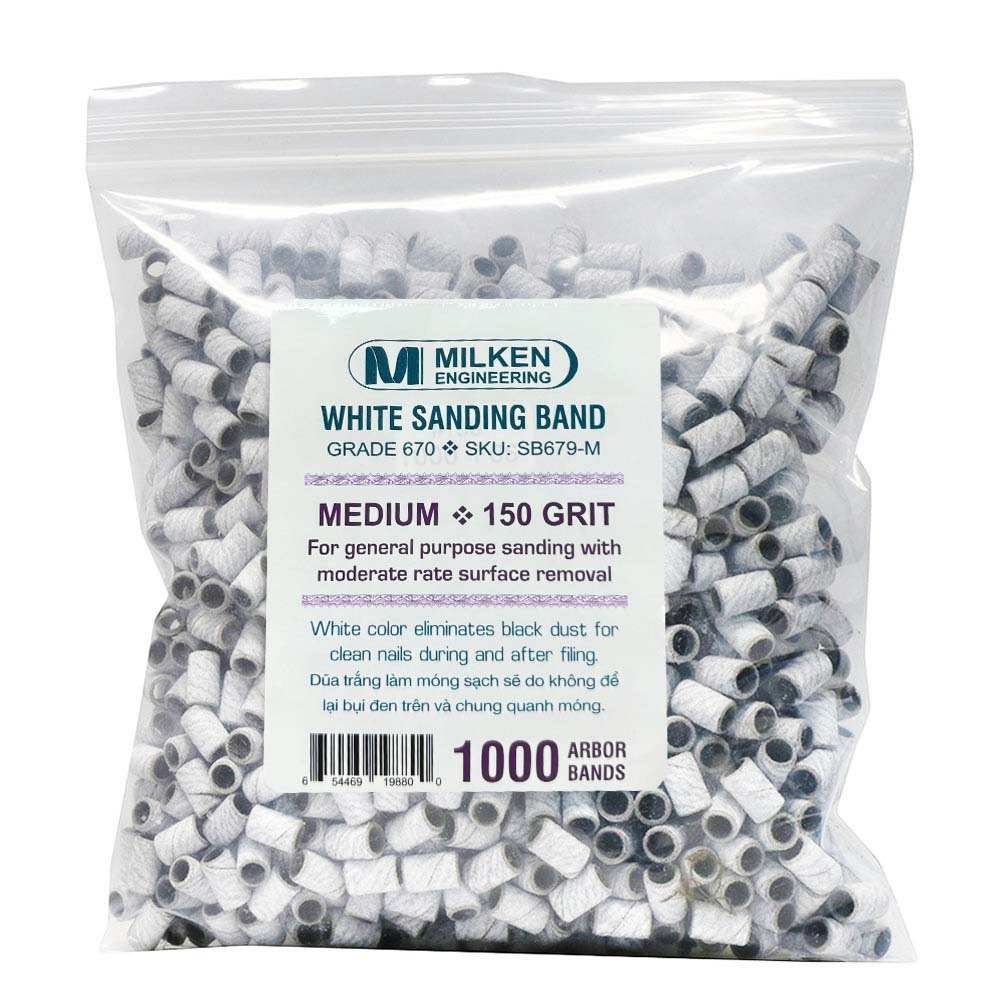Milken 1000 White Sanding Band Medium 150 Grit SB679M 19880