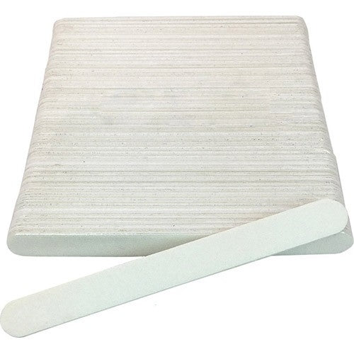 USA Manicure 4.5" White Mini Nail File 180/180 - 50 pcs