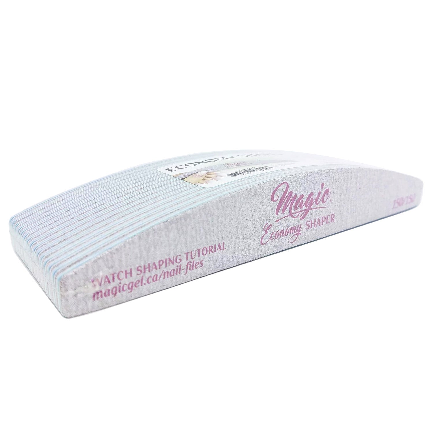 Magic Economy Shaper Zebra Nail File Grit 150/150 Pack15