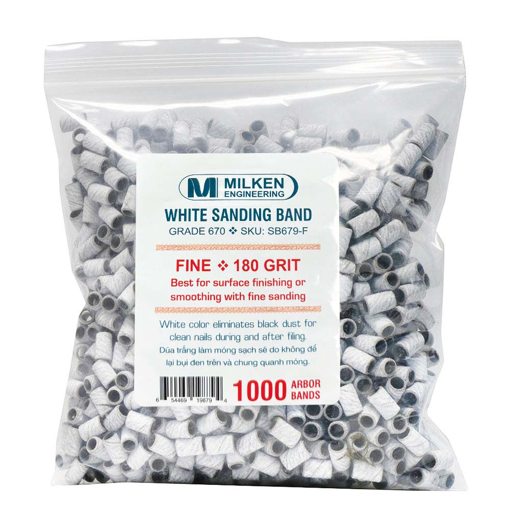 Milken 1000 White Sanding Band Fine 180 Grit SB679F 19879