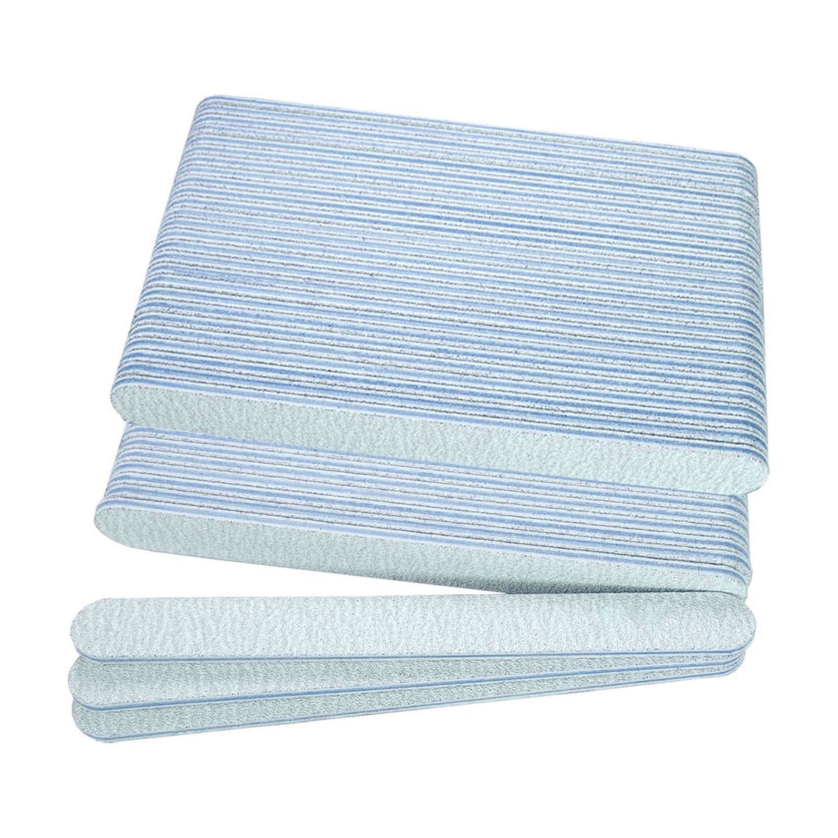 Nail File Standard Zebra 80/100 Serrated Blue 24106
