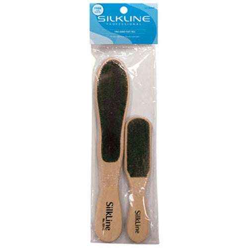 Silkline Two-Sided Foot File Med/Coarse 2Pk- 531DUONC /00183