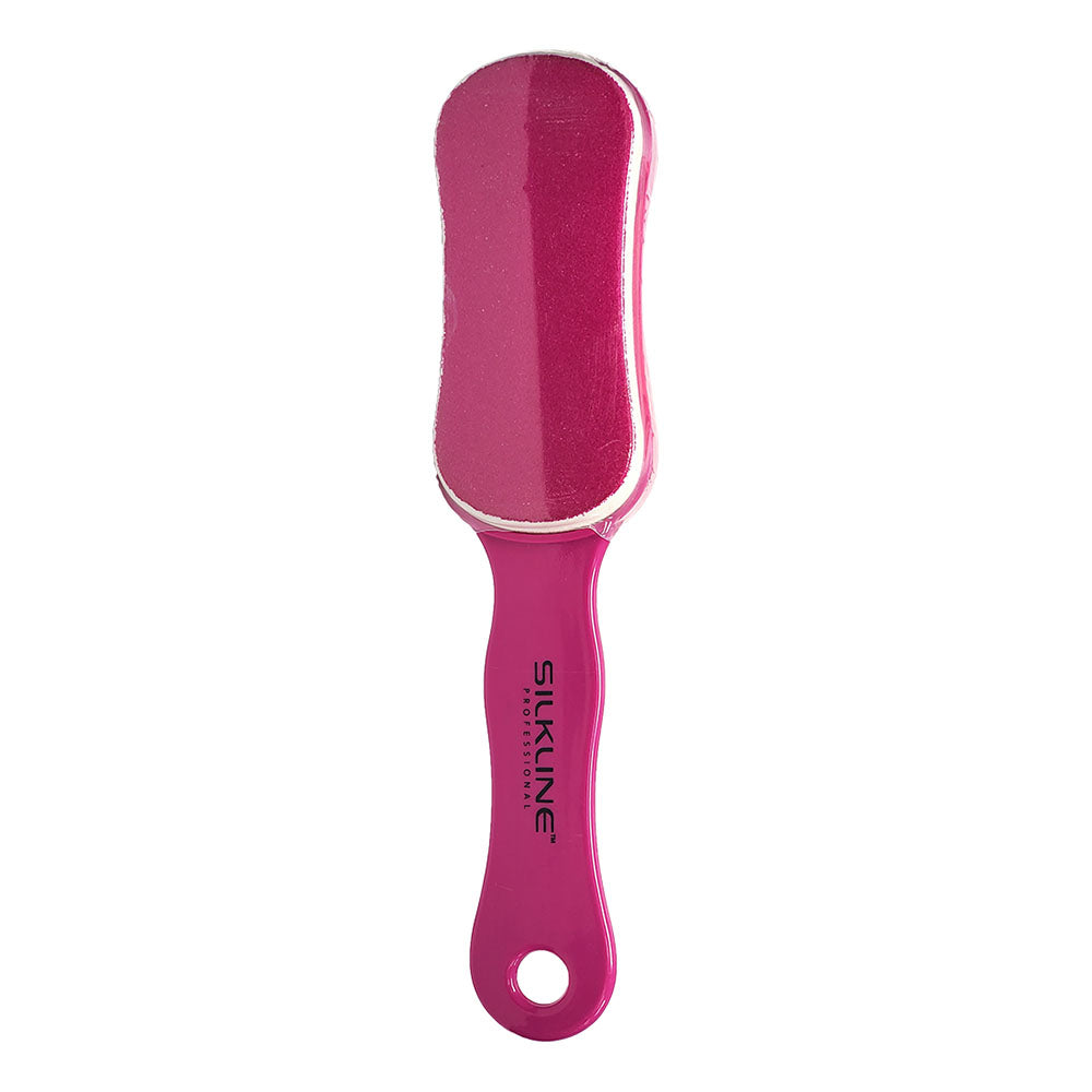 Râpe à pieds double face Silkline 80/120 Rose FOOTFILEDISPC 01863