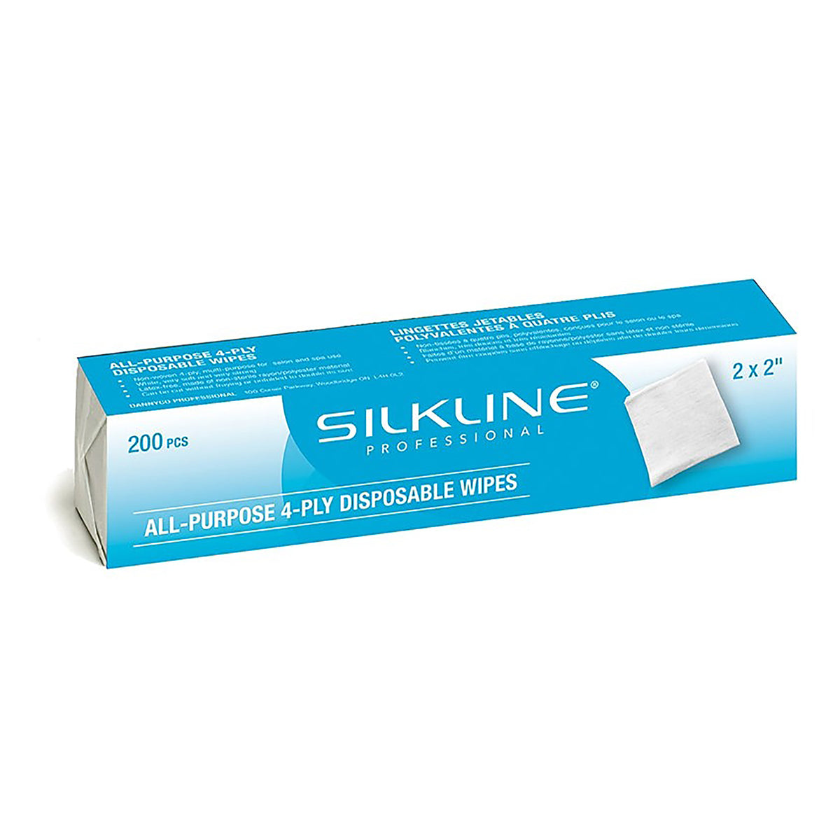 Khăn Lau Móng Silkline Đa Năng 4 Lớp 2"x2" 200 Miếng 02275