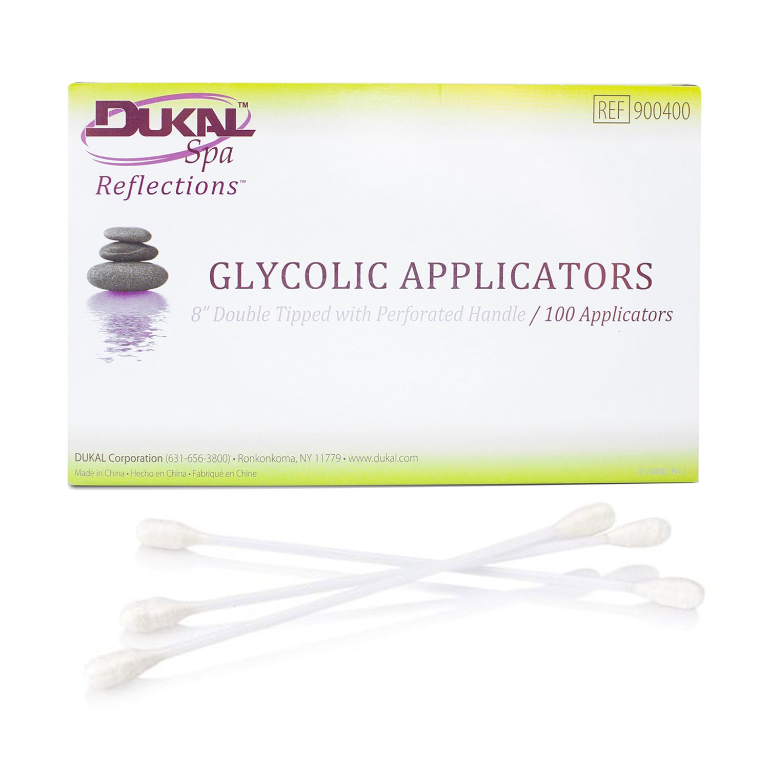 Dukal Double Tipped Glycolic Applicators 8" 100pcs 900400