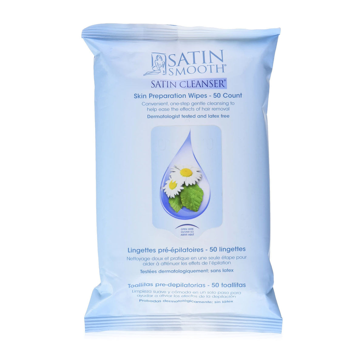 Khăn Giấy Ướt Tẩy Trang Satin Smooth 50 Miếng - SSKSCW 39058