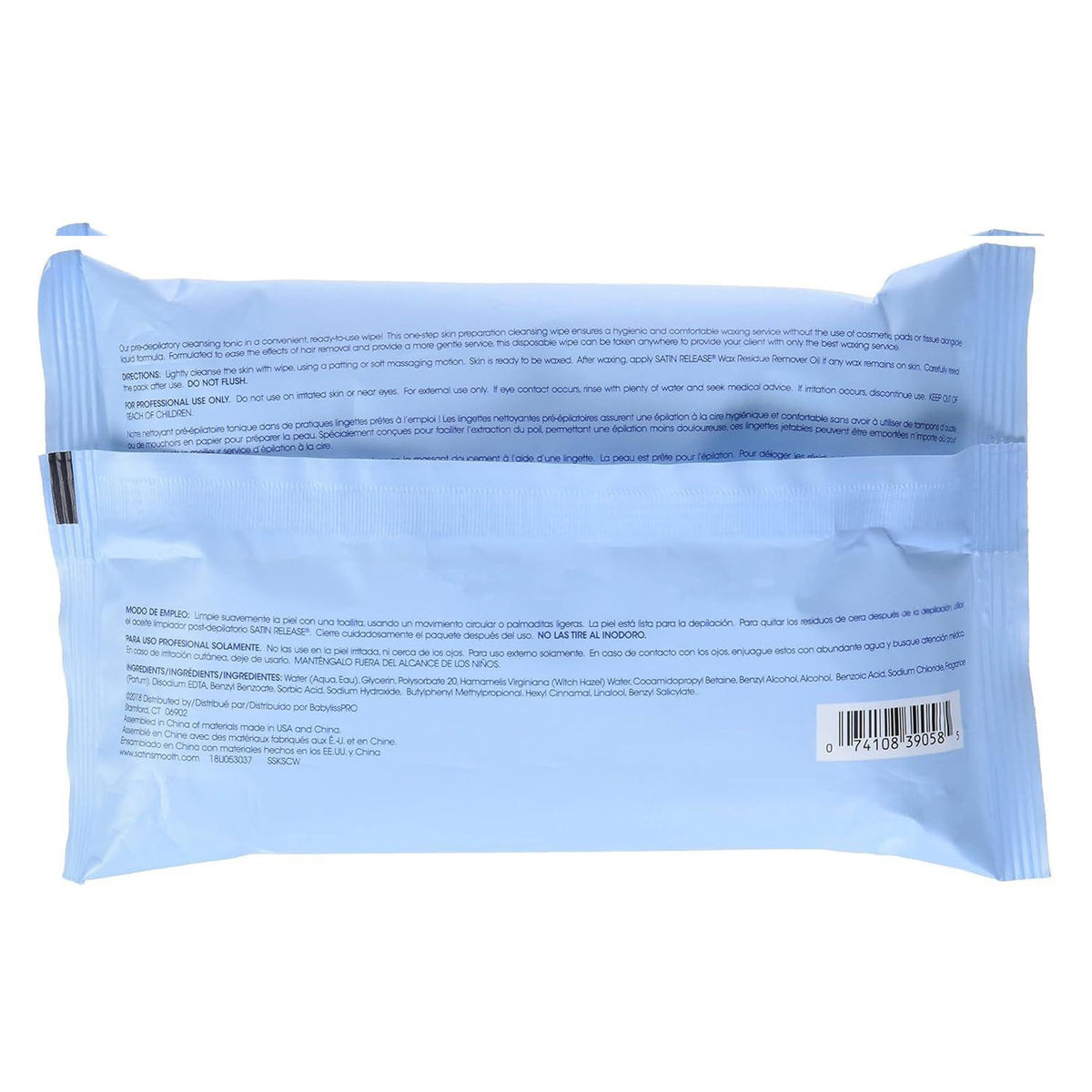 Khăn Giấy Ướt Tẩy Trang Satin Smooth 50 Miếng - SSKSCW 39058