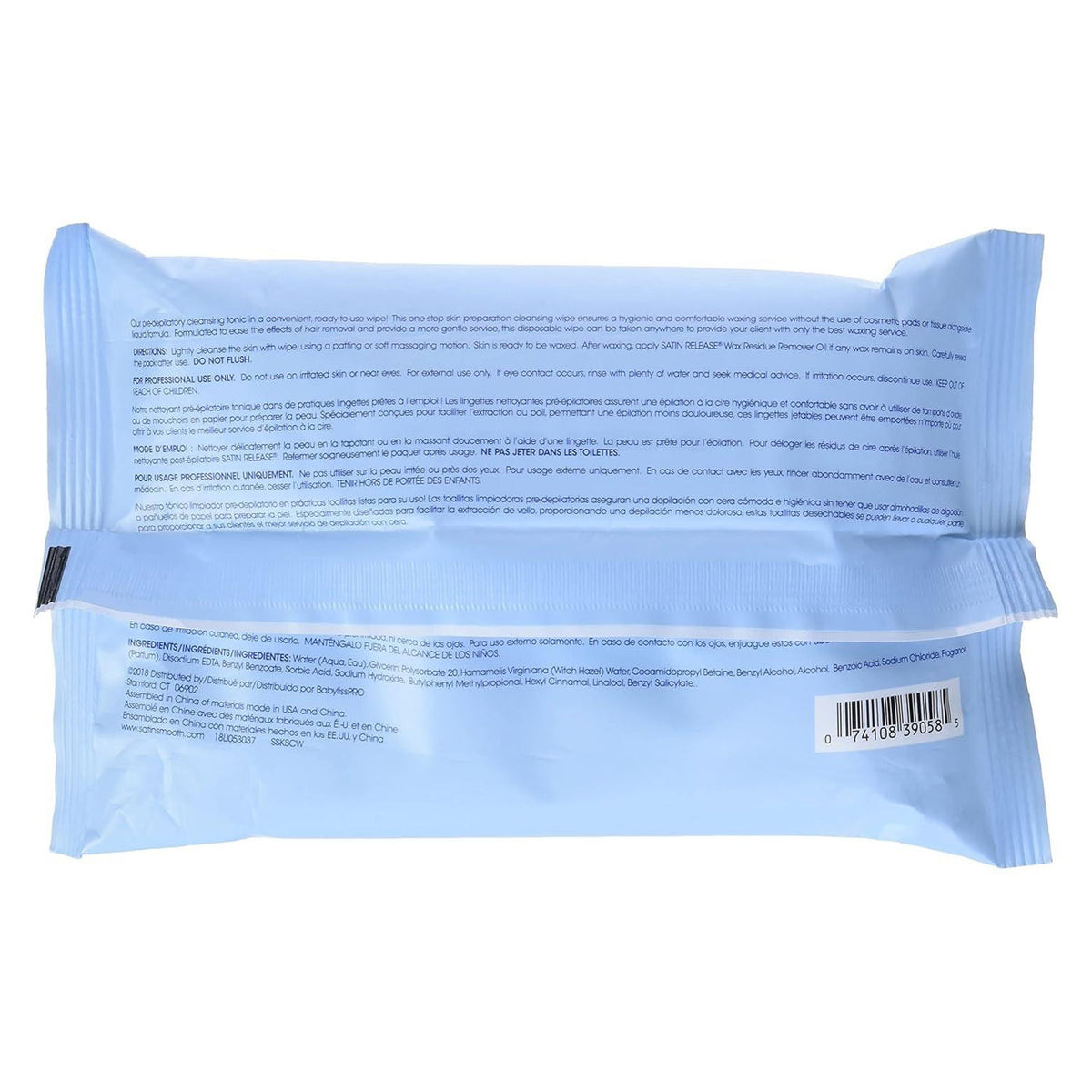 Khăn Giấy Ướt Tẩy Trang Satin Smooth 50 Miếng - SSKSCW 39058