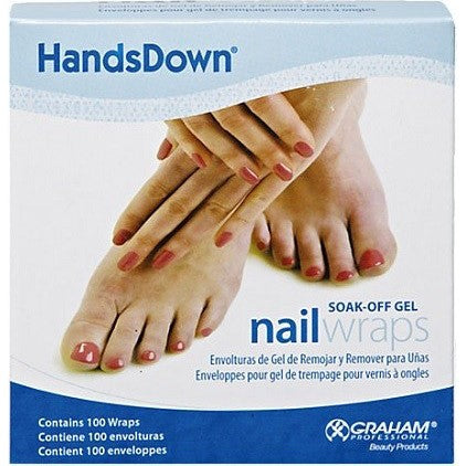 Handsdown Nail Wrap 1" x 4", White 100/BX 60906