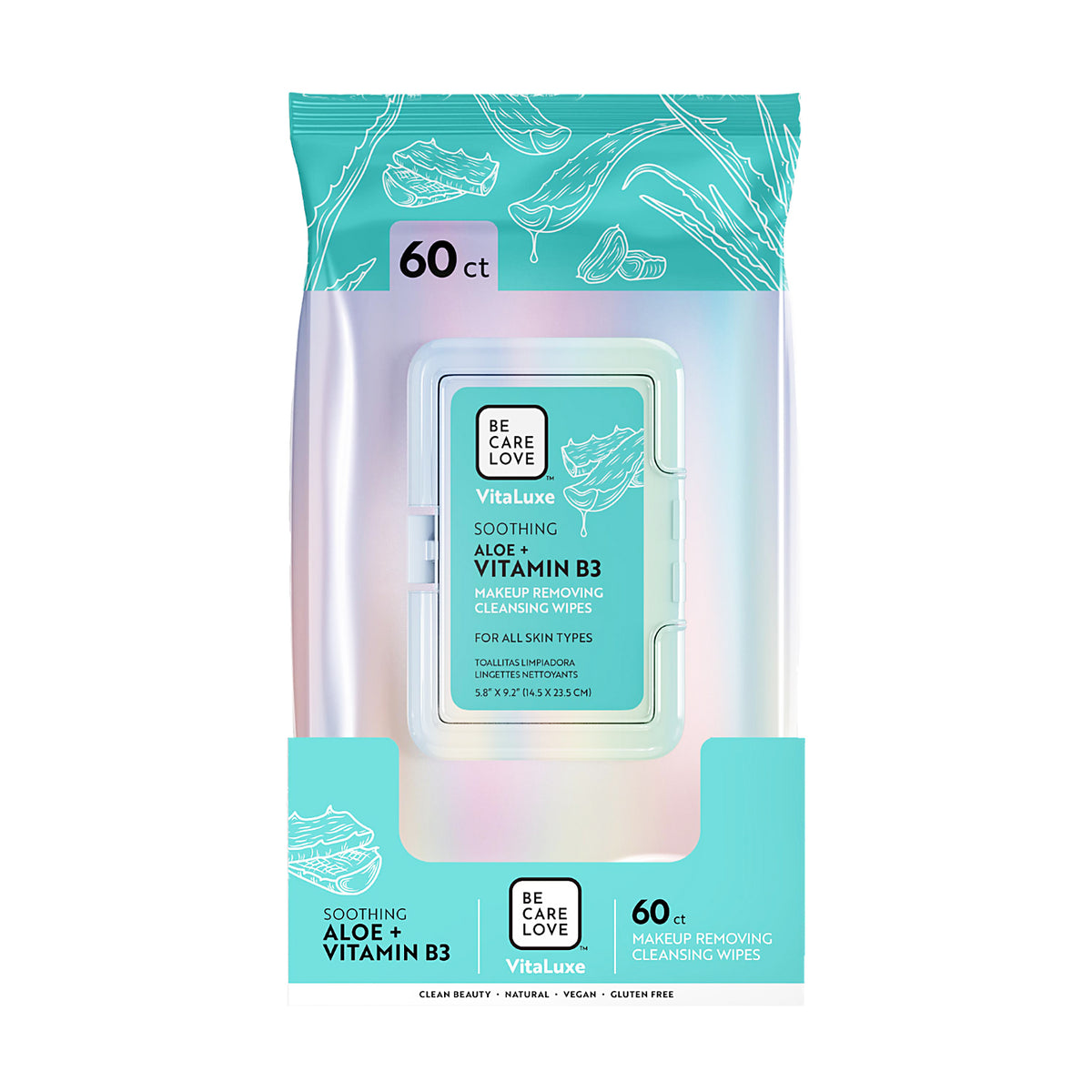 Khăn Giấy Tẩy Trang BCL Vitaluxe Lô Hội + Vitamin B3 67011