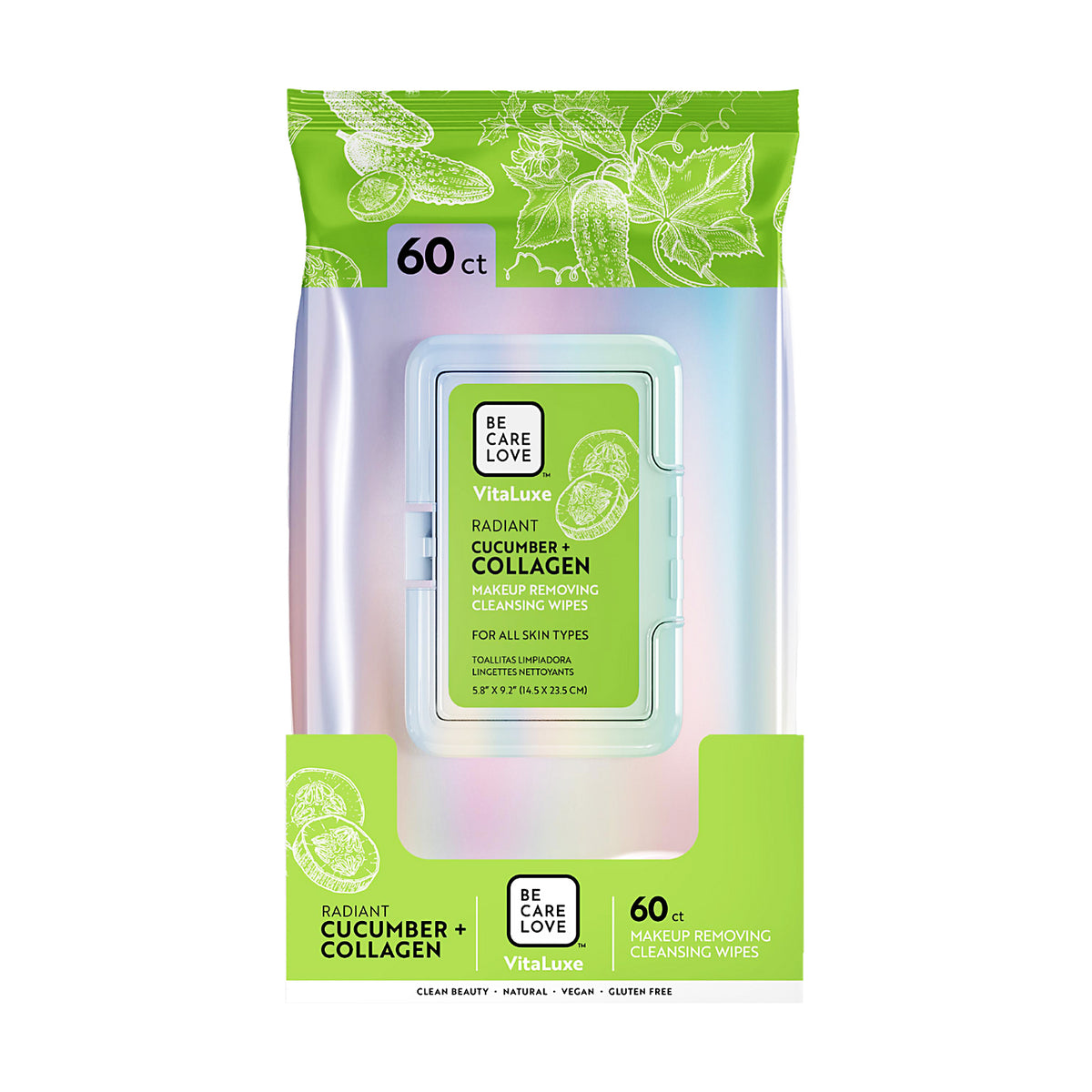 BCL Vitaluxe Khăn Giấy Tẩy Trang Dưa Chuột Collagen 67015