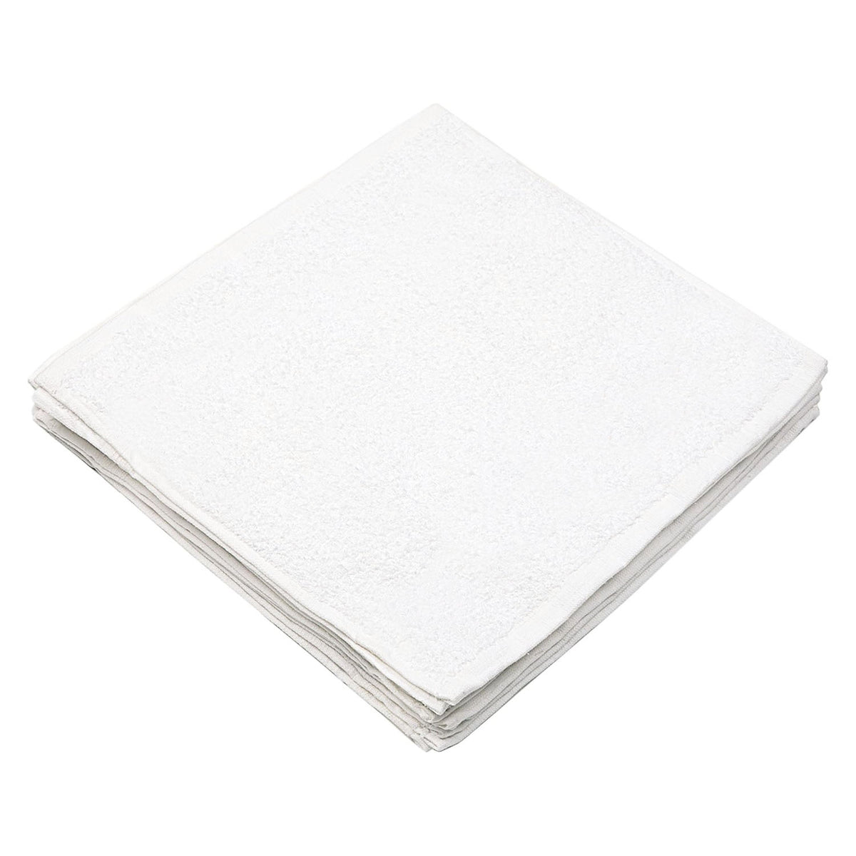 Khăn bông trắng Silver Star 13" x 13" 1,2 Lbs 1 tá 01313
