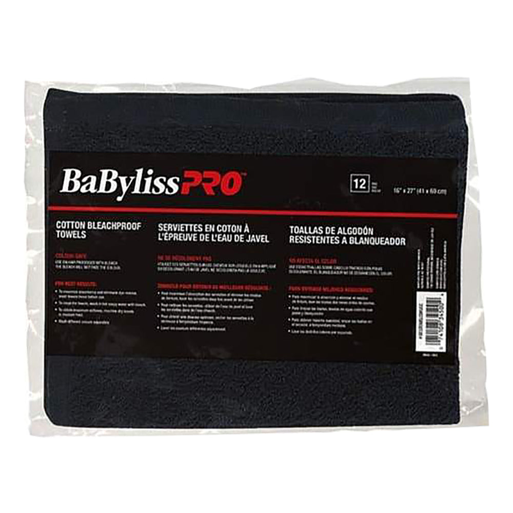BaBylissPRO Econo Bleachproof Khăn 12PK BESTOWELC2BKUC