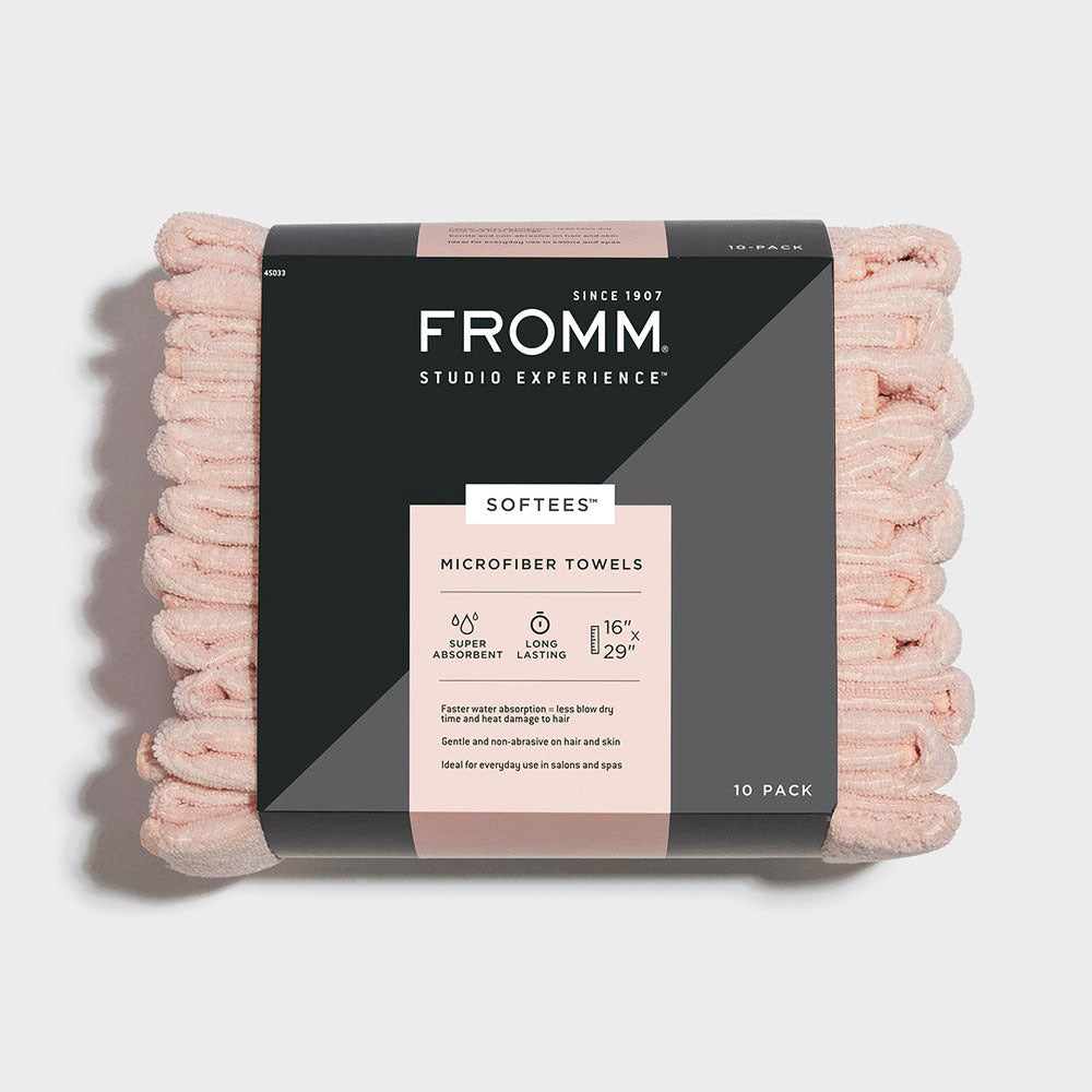 FROMM Diane Softees Microfiber Towels 10PK Pink EX-LG 45033