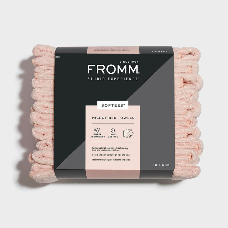 FROMM Diane Softees Microfiber Towels 10PK Pink EX-LG 45033