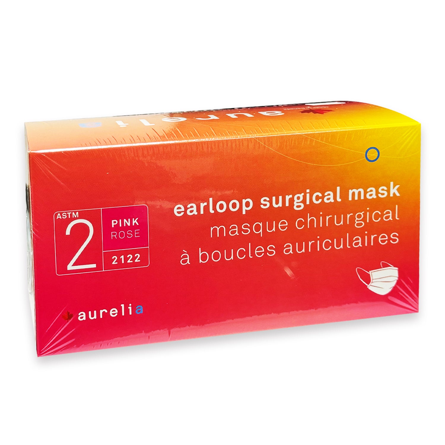 Aurelia Earloop Surgical Mask Level 2 Pink Rose 2122