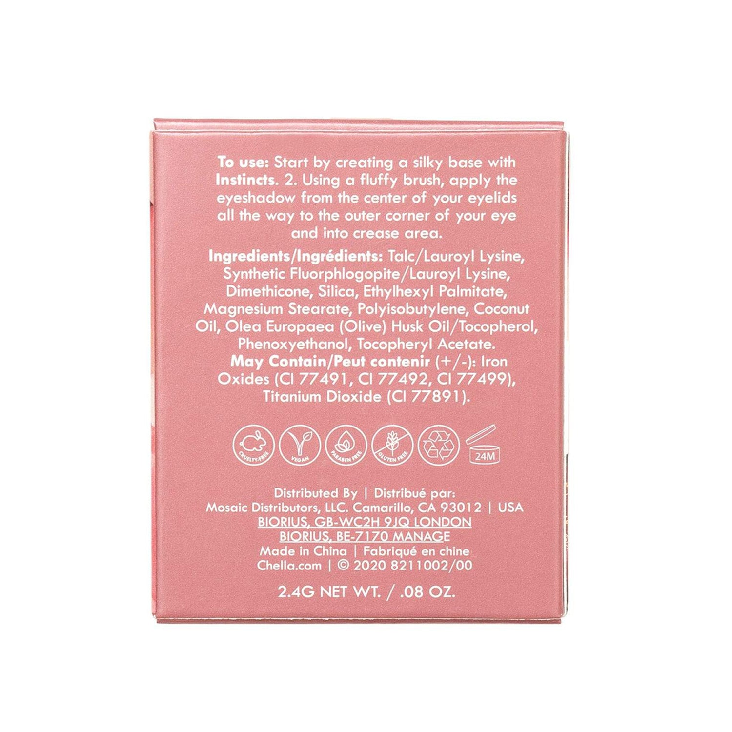 Chella Instincts Refill Eyeshadow Matte - Peachy 2.4g 211002