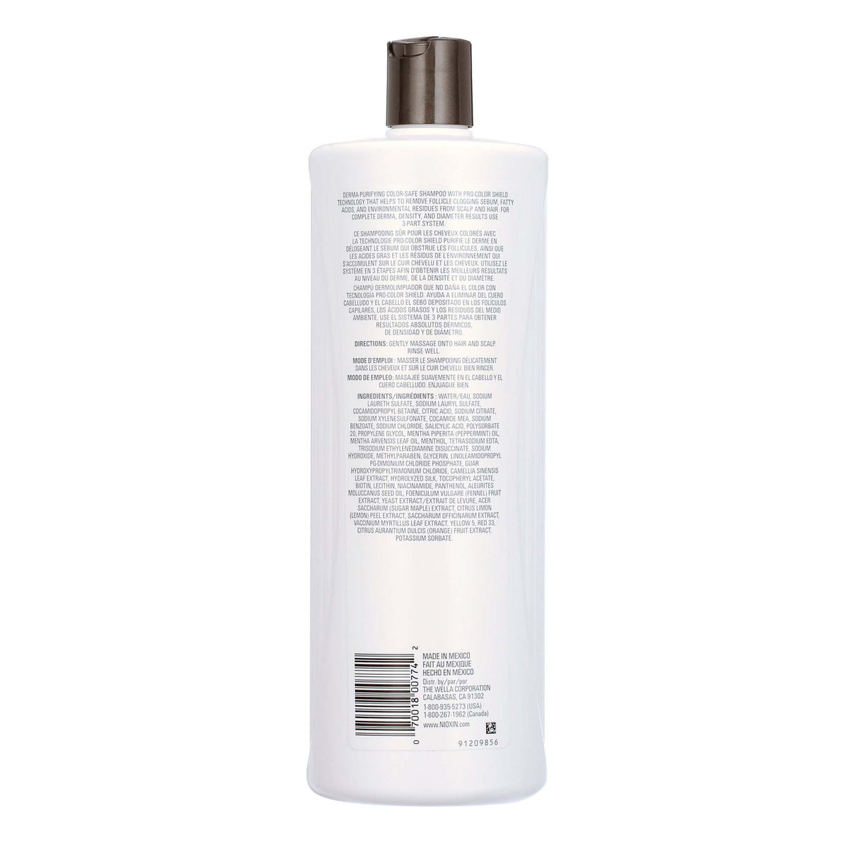 Nioxin6 Shampooing Nettoyant Cheveux Chimiquement Traités 1L 81640190