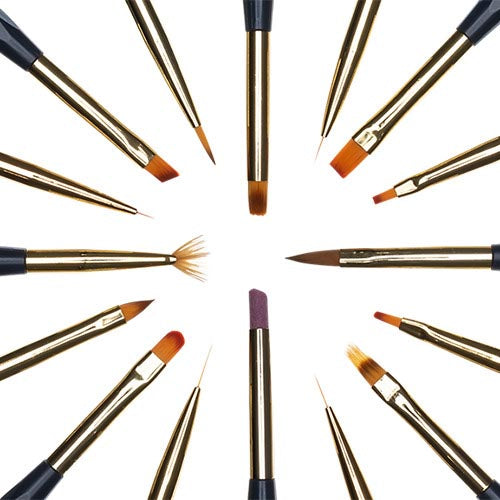 Americanails Pro-Series Nail Art Brush Collection 16ct 01092