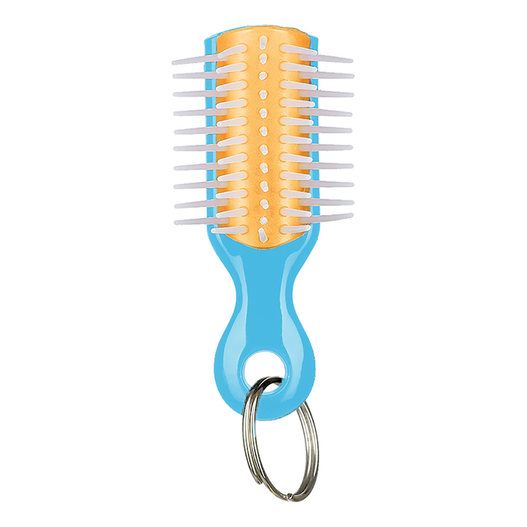 Denman Mini Brush Keychain Yellow/Blue KR48DISPNAUC / 01115