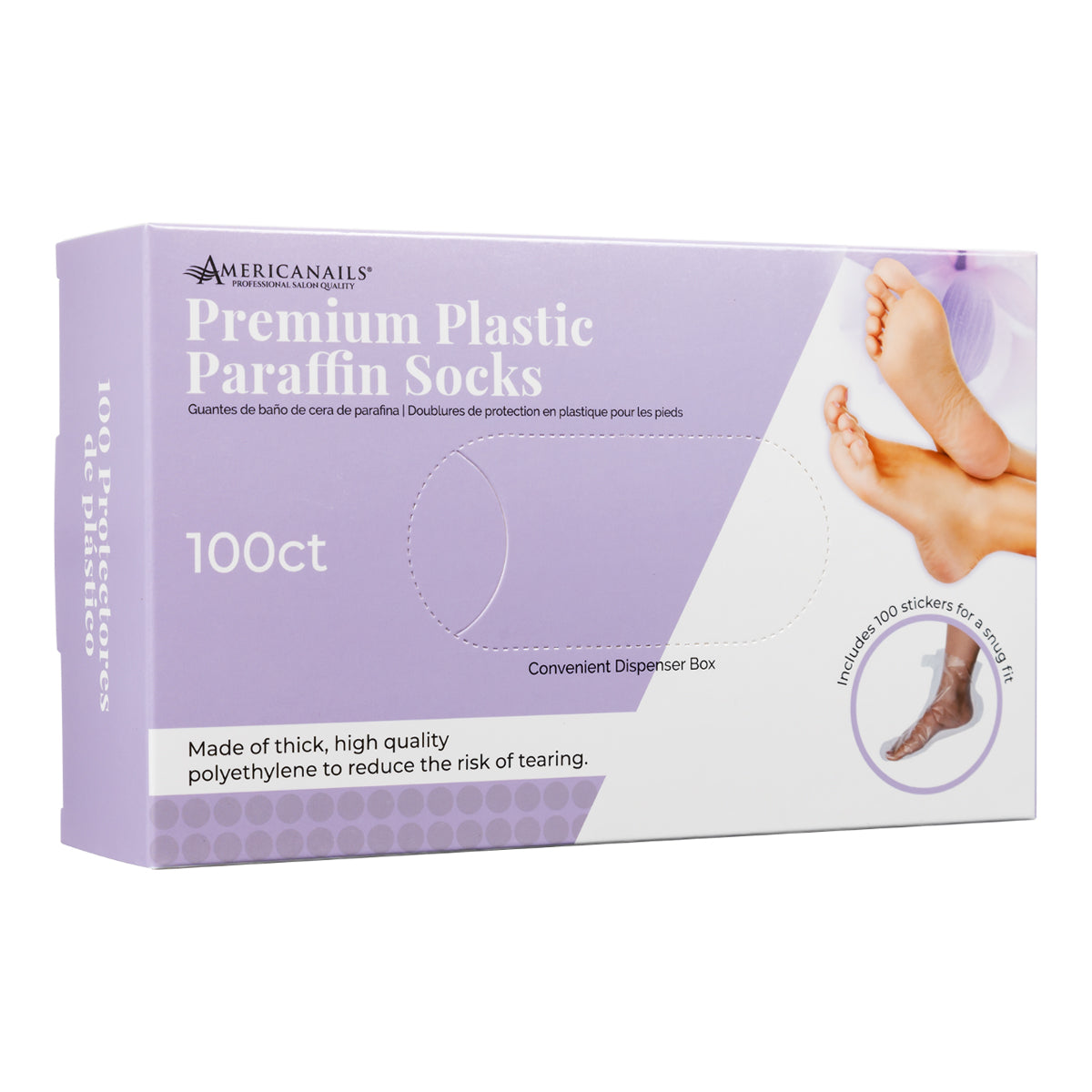 Americanails Premium Plastic Paraffin Socks AMN1199S 01243