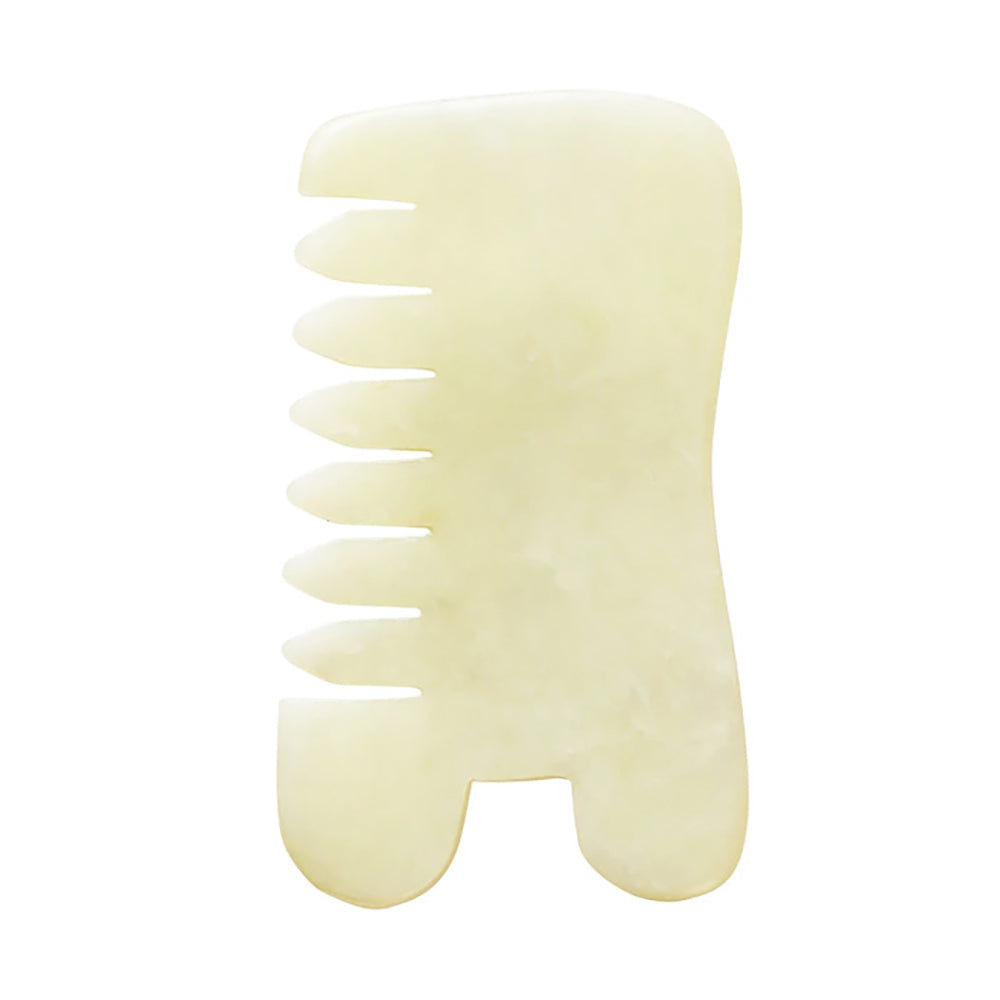 Zoe Ayla Comb Edge Jade Gua Sha Tool RT393-JDGST/01745