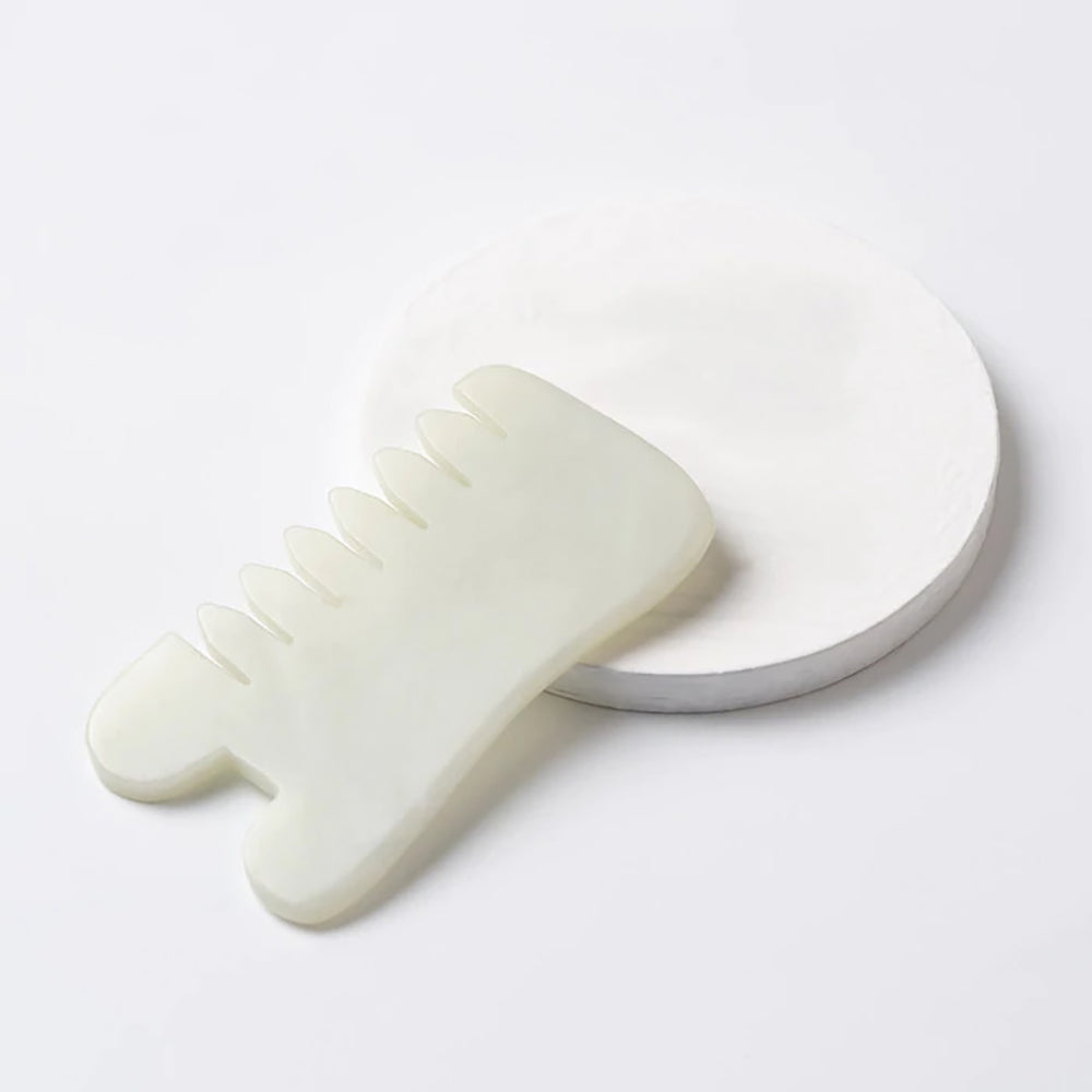 Zoe Ayla Comb Edge Jade Gua Sha Tool RT393-JDGST/01745