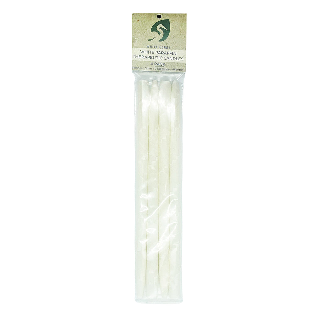 White Egret White Paraffin Candles 1/2", 4Pk WHI4PK #02126