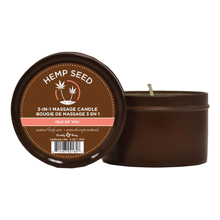 Earthly Body 3-In-1 Massage Candle 6 oz - Isle Of You HSC052