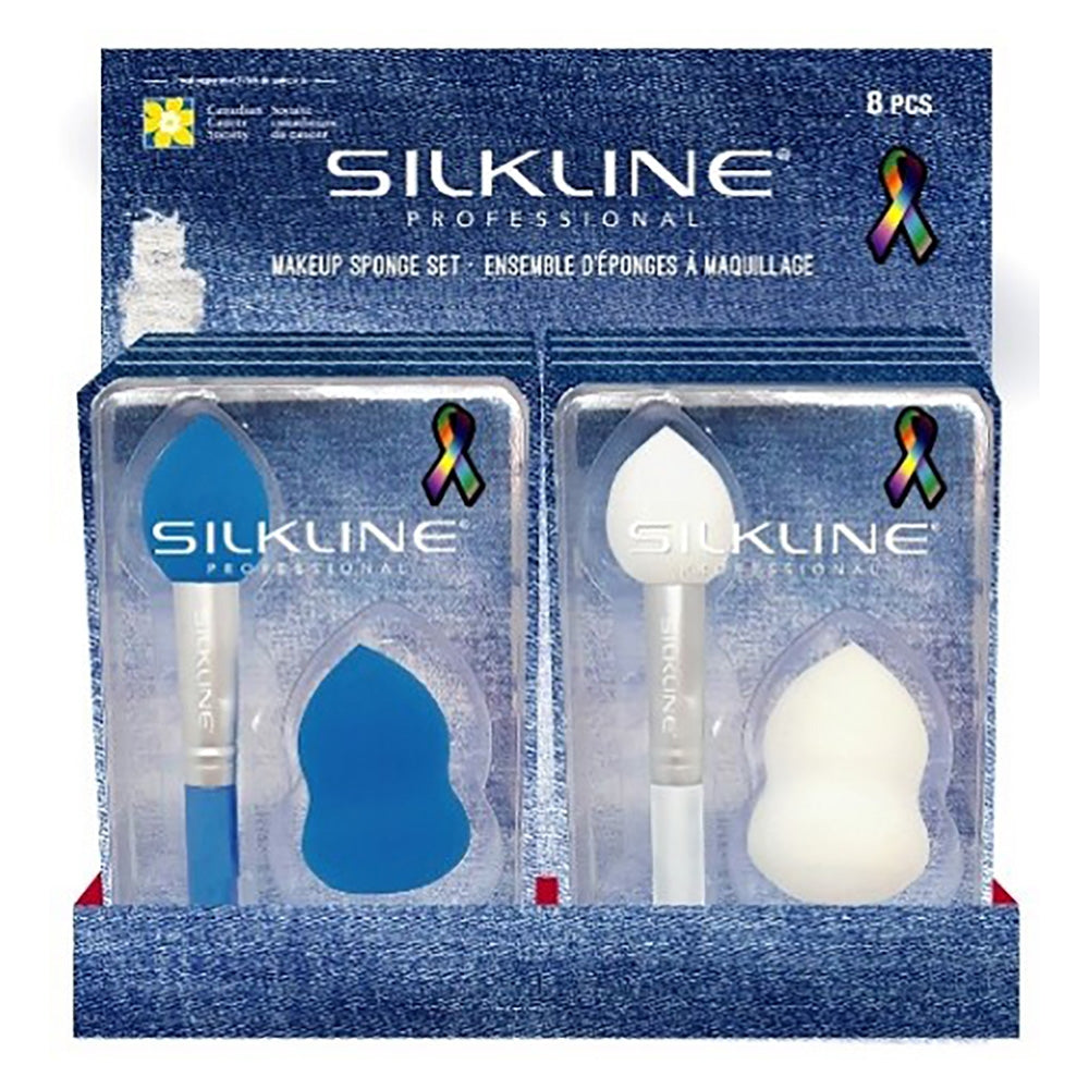 Bộ Bông Mút Trang Điểm Silkline SPONGENOC 02583W Trắng