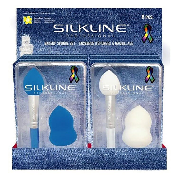 Silkline MakeUp Sponge Set White SPONGENOC 02583W