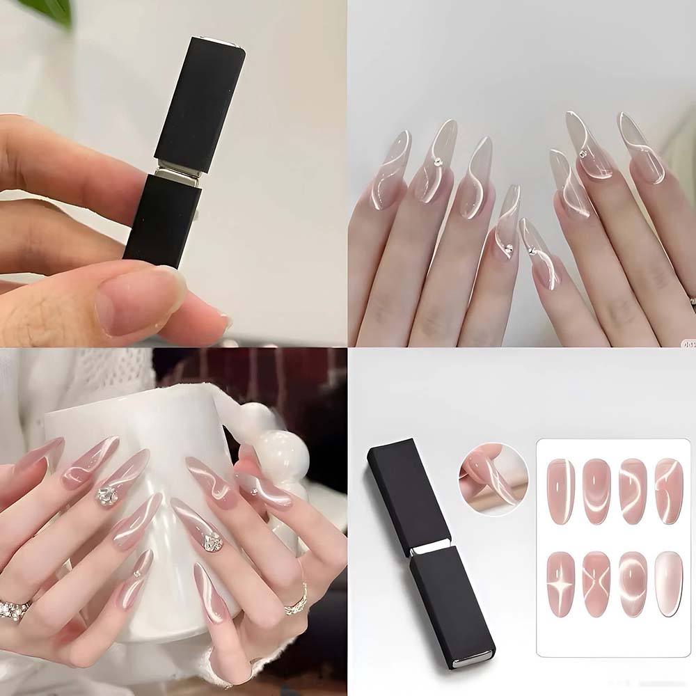 Double Ended Ribbon Cat Eye Nail Magnet Tool 03103