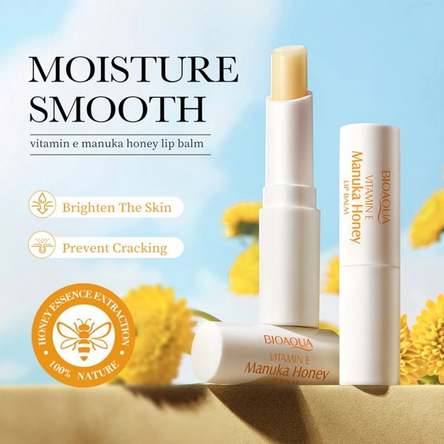 Bioaqua Vitamin E Manuka Honey Lip Balm 26031
