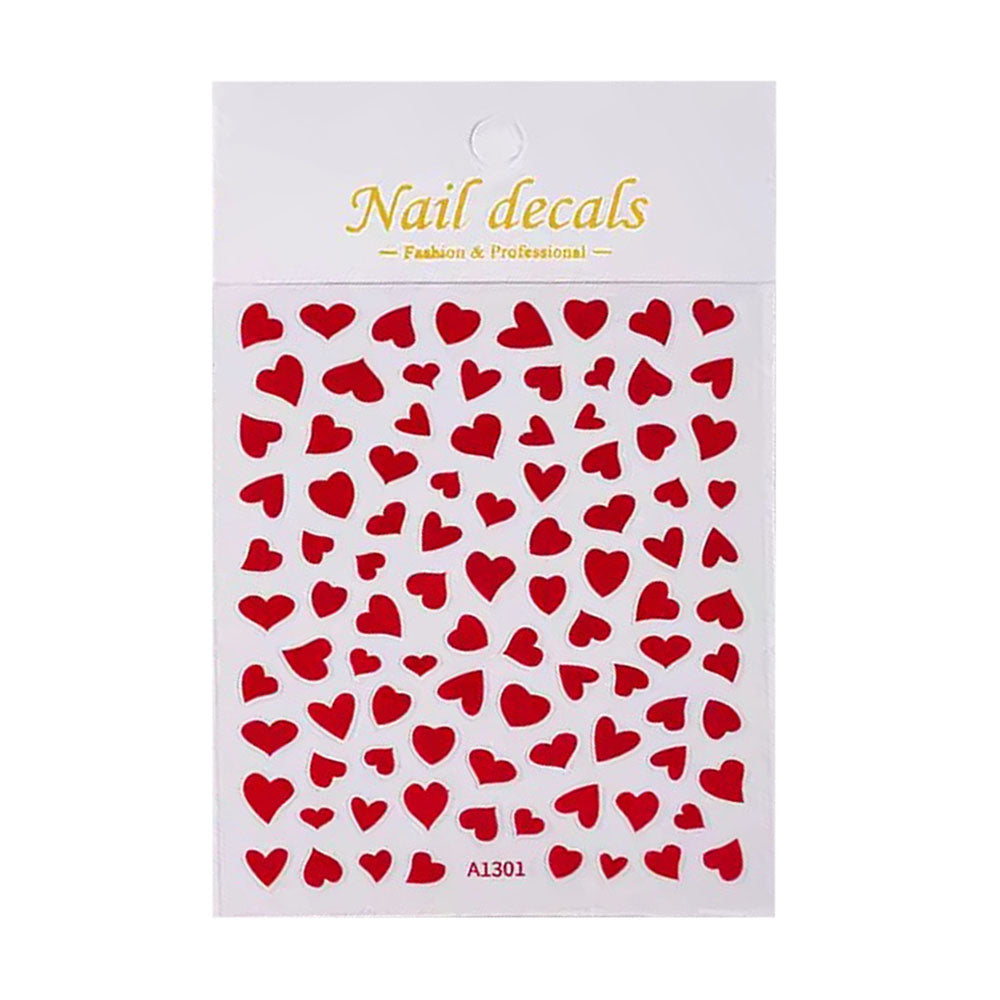 3D Love Heart Nail Art Sticker Self-Adhesive 07391