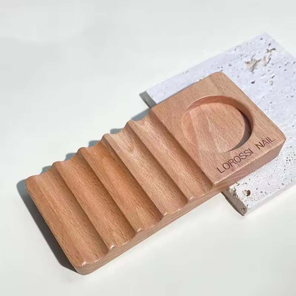 Wooden Multifunctional Nail Art Pen Holder Set Light 09099