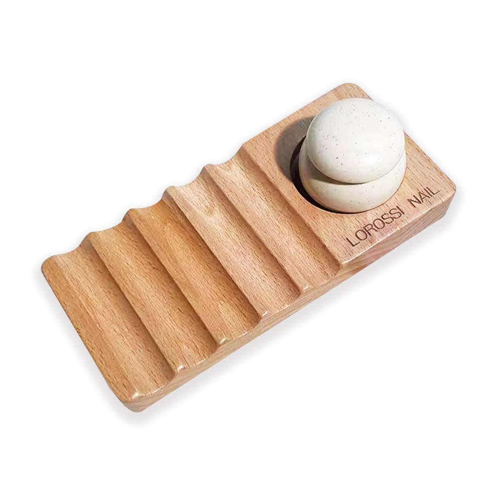 Wooden Multifunctional Nail Art Pen Holder Set Light 09099