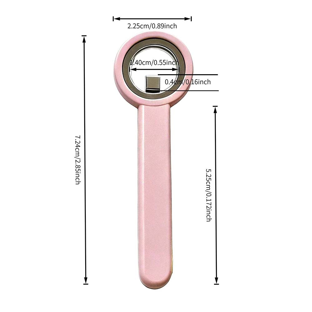 3-Second Hollow Cat Eye Power Ring Magnet Pink 10083