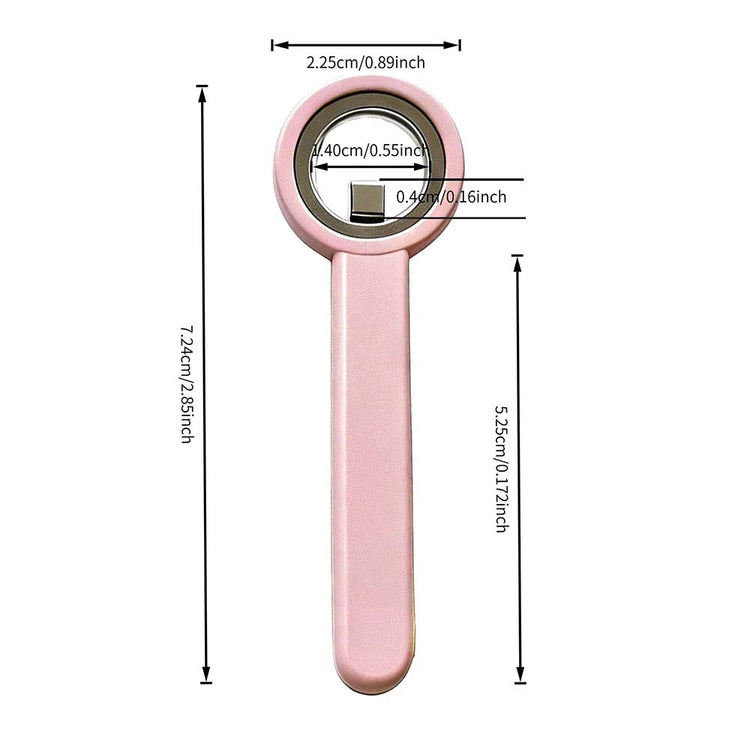 3-Second Hollow Cat Eye Power Ring Magnet Pink 10083