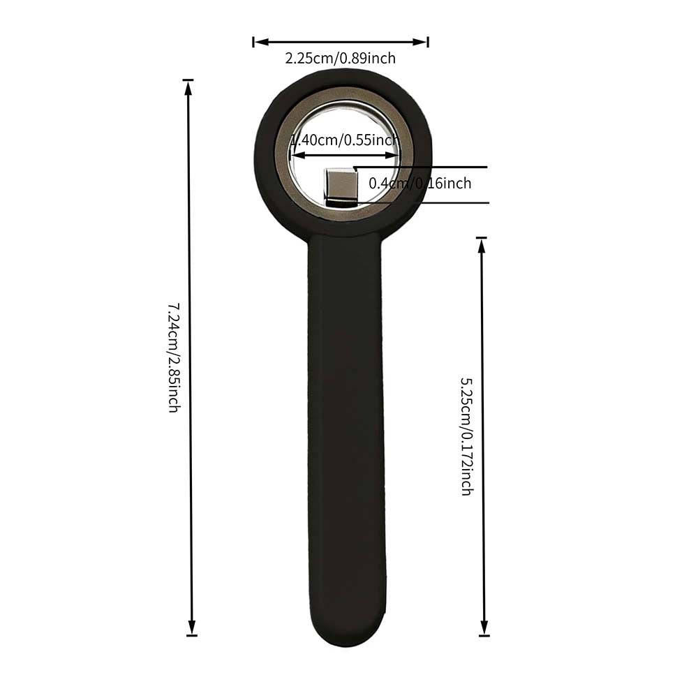 3-Second Hollow Cat Eye Power Ring Magnet Black 10084