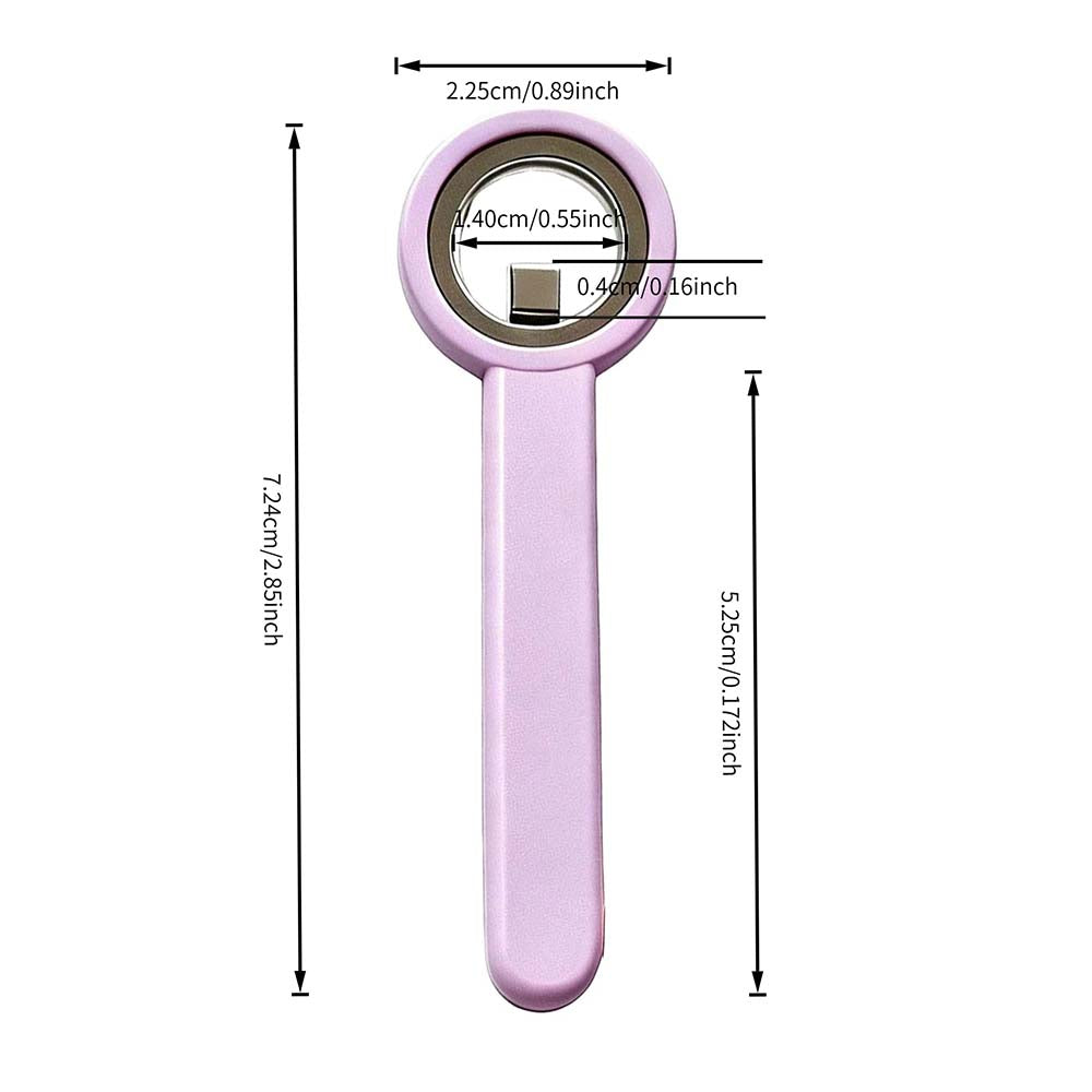 3-Second Hollow Cat Eye Power Ring Magnet Purple 10085