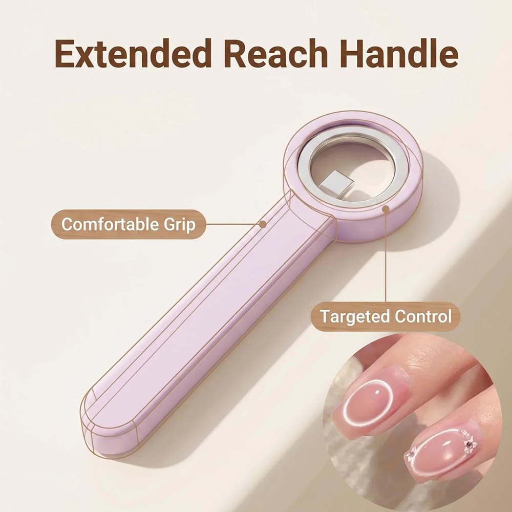 3-Second Hollow Cat Eye Power Ring Magnet Purple 10085