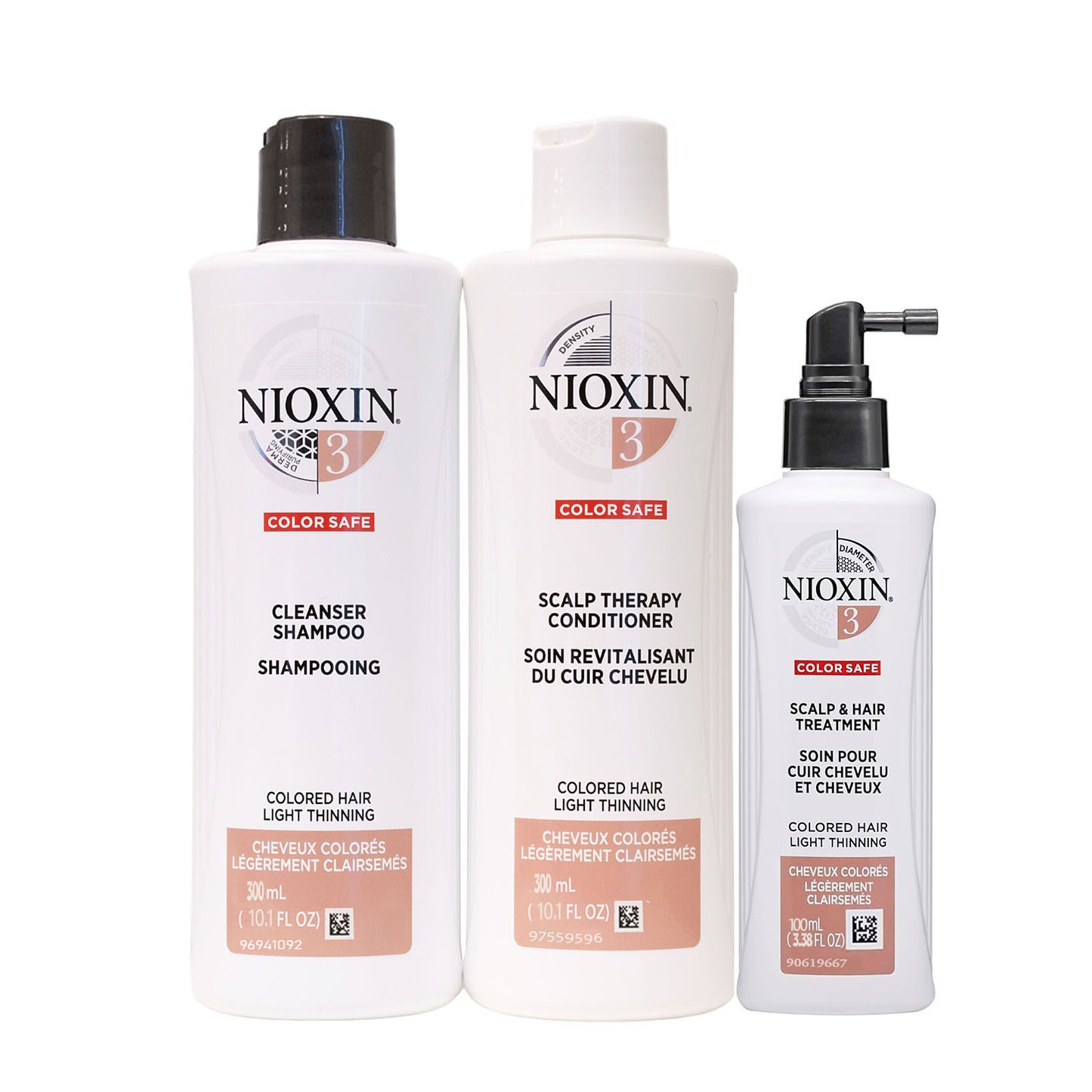 Nioxin Système 3 Cheveux Colorés Affinés Légèrement Kit 10104